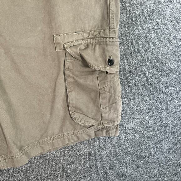 Quiksilver Shorts Mens 38 Beige Cargo Heavy Y2K Surf Skater Pockets Outdoors - Picture 3 of 12